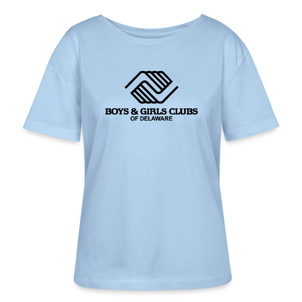 LOGO ONLY Stanley/Stella Serena Women’s Relaxed Organic T-Shirt - blue soul