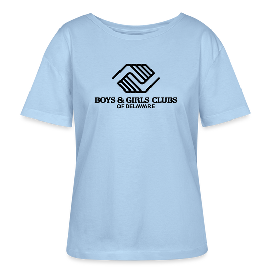 LOGO ONLY Stanley/Stella Serena Women’s Relaxed Organic T-Shirt - blue soul