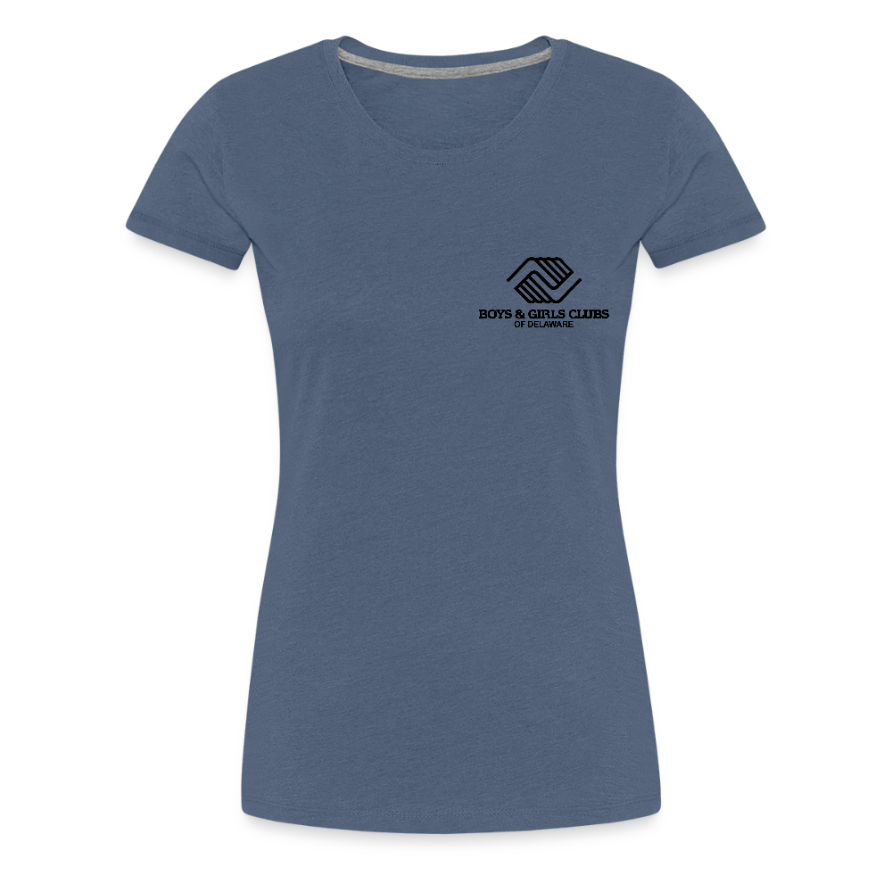 LOGO ONLY Women’s Premium T-Shirt - heather blue