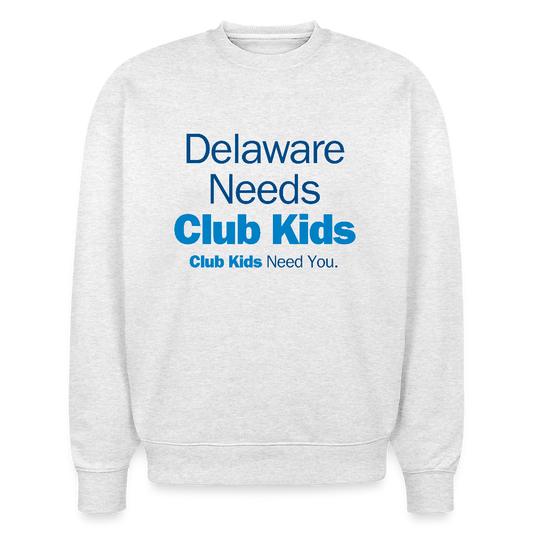 Delaware Needs Club Kids Stanley/Stella Radder Unisex Oversized Organic Sweatshirt - cool heather grey