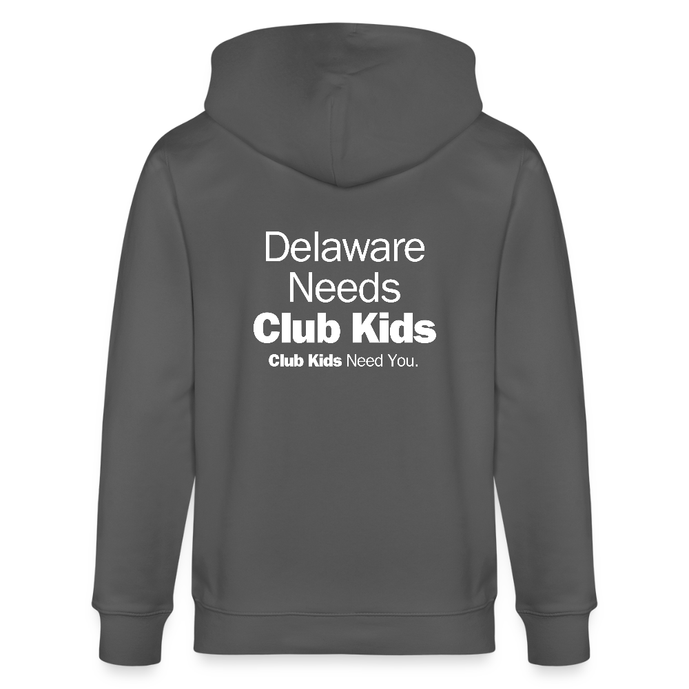 BGCDE Club Kids Need You Stanley/Stella Cultivator Organic Zip Hoodie - anthracite