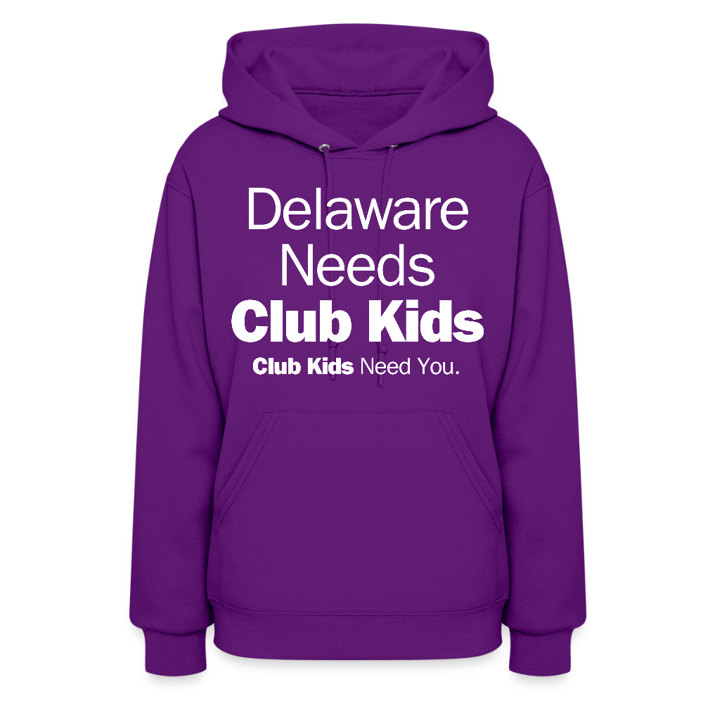 Delaware Needs Club Kids Women's Hoodie - purple
