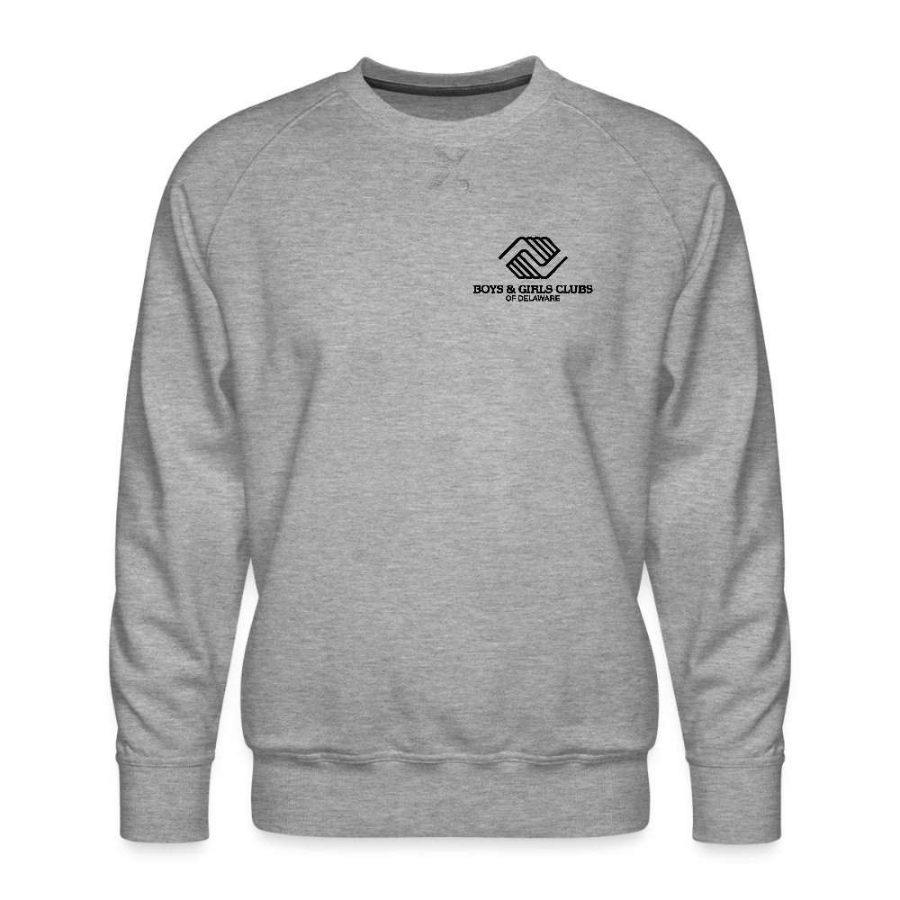 LOGO ONLY Men’s Premium Sweatshirt - heather grey