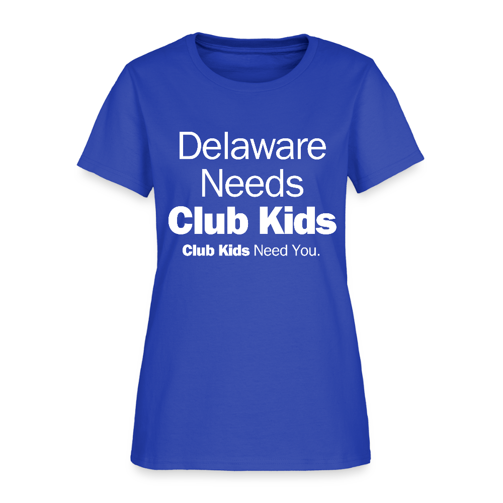 Delaware Needs Club Kids Women's T-Shirt - royal blue