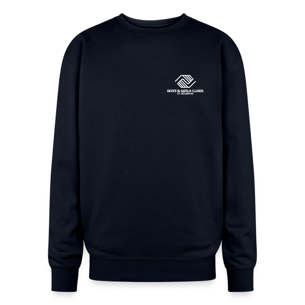 BGCDE Club Kids Need You Oversized Crewneck Sweatshirt - navy