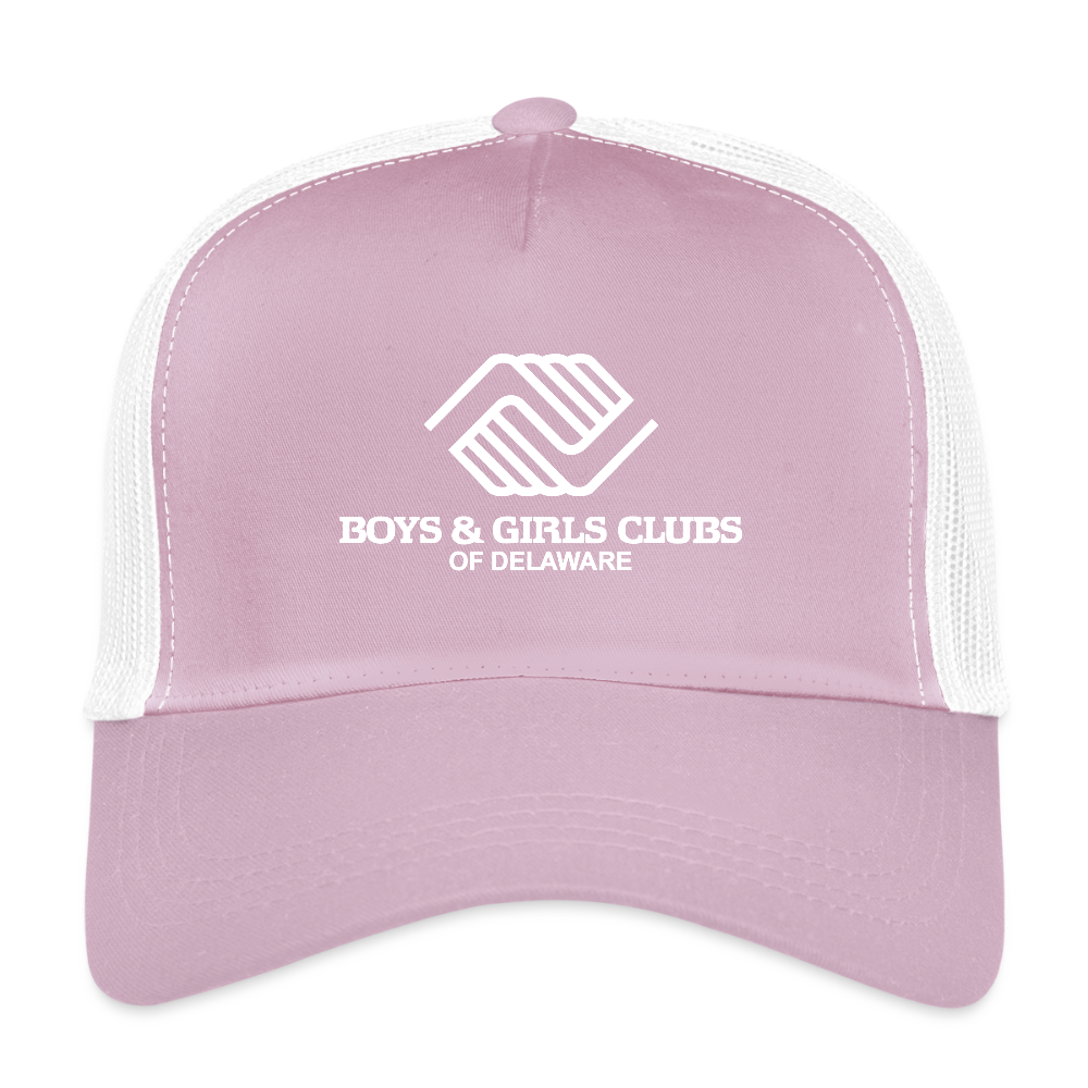 LOGO ONLY Eco Trucker Cap - lilac/white 