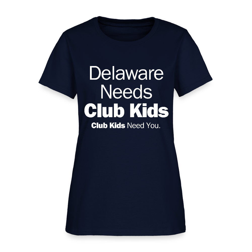 Delaware Needs Club Kids Women's T-Shirt - navy