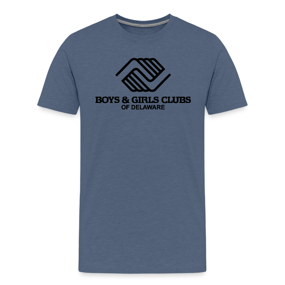 LOGO ONLY Men's Premium T-Shirt - heather blue