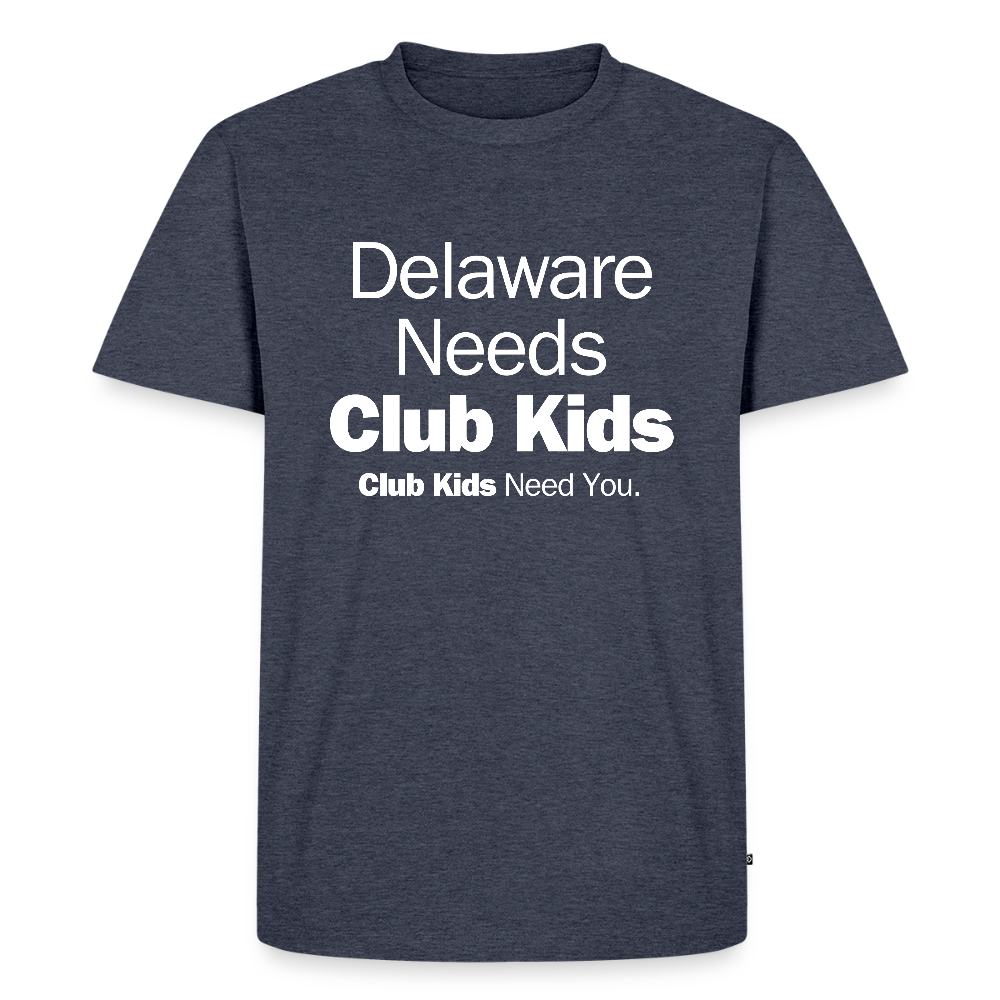 Delaware Needs Club Kids Men's Premium T-Shirt - heather denim 