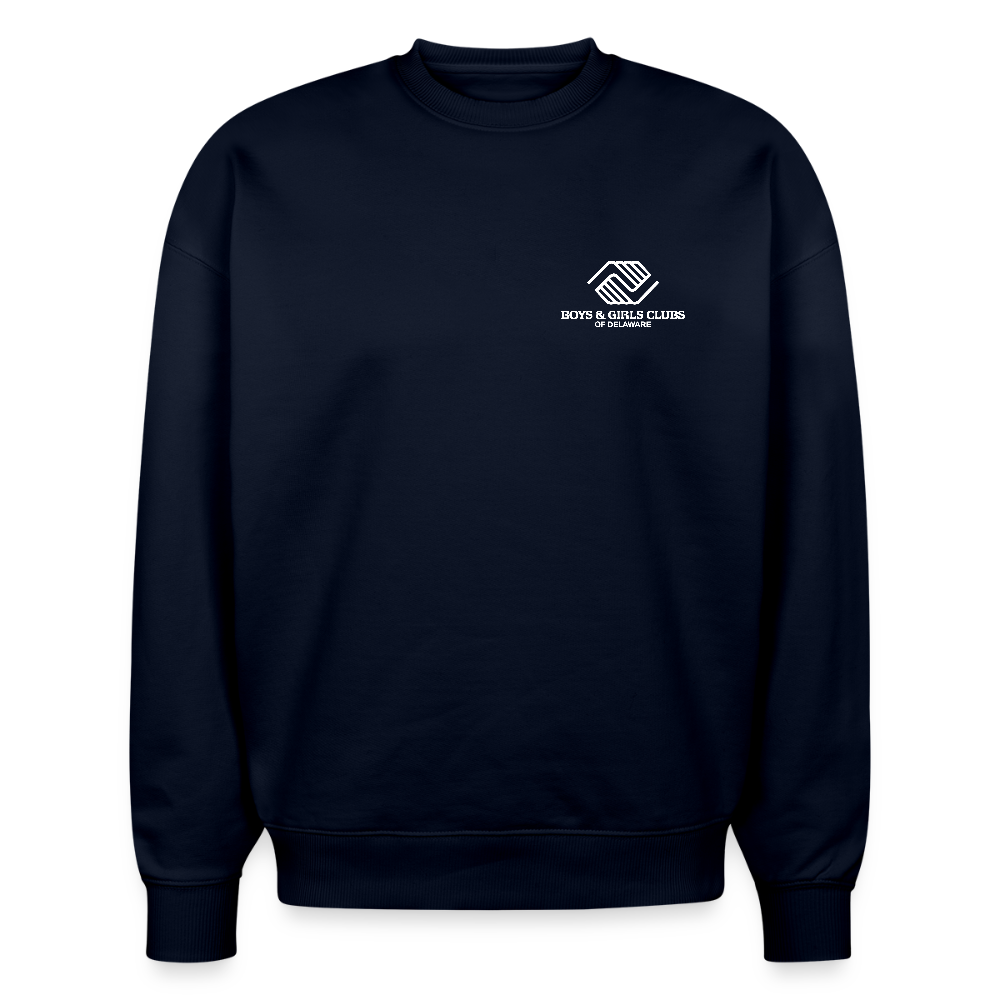 LOGO ONLY Stanley/Stella Radder Unisex Oversized Organic Sweatshirt - french navy