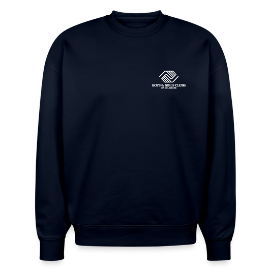 LOGO ONLY Stanley/Stella Radder Unisex Oversized Organic Sweatshirt - french navy