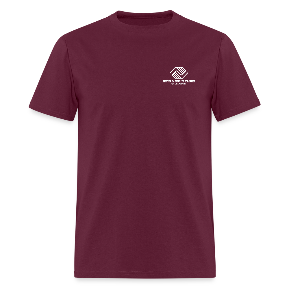 STAFF Men's T-Shirt | GILDAN 5000 - burgundy