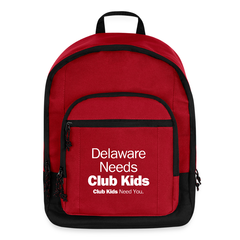Delaware Needs Club Kids Basic Backpack - red