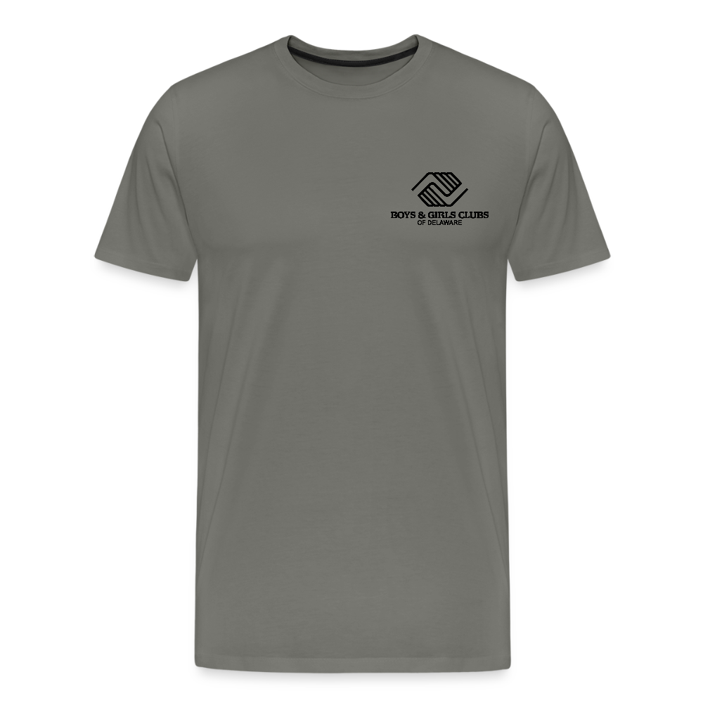 LOGO ONLY Men's Premium T-Shirt - asphalt gray