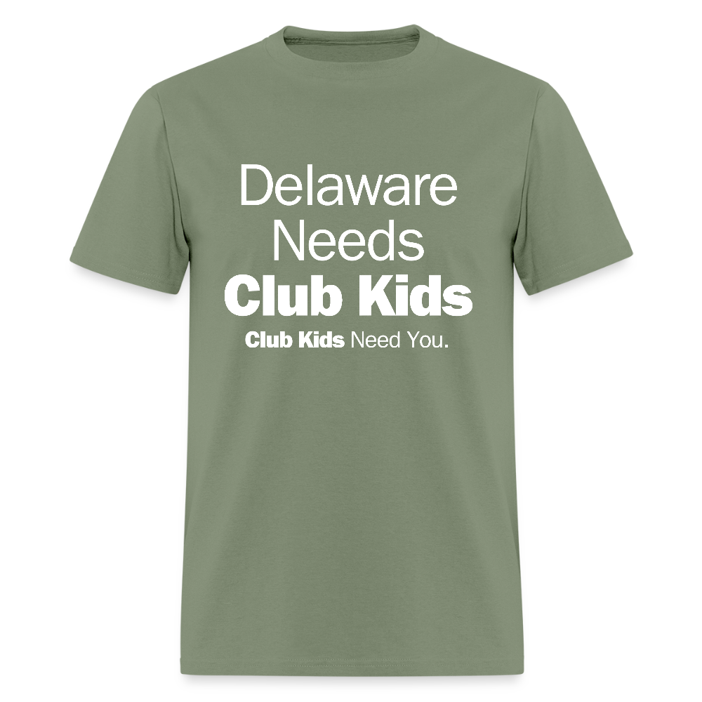 Delaware Needs Club Kids Men's T-Shirt | GILDAN 5000 - military green