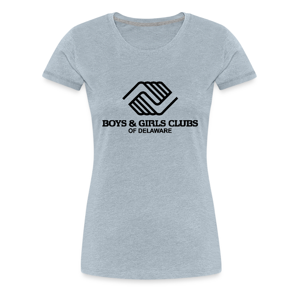 LOGO ONLY Women’s Premium T-Shirt - heather ice blue