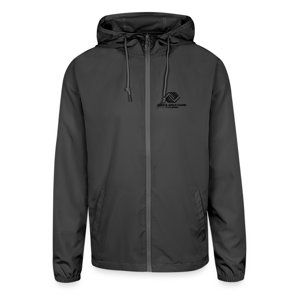 LOGO ONLY Unisex Lightweight Windbreaker Jacket - graphite