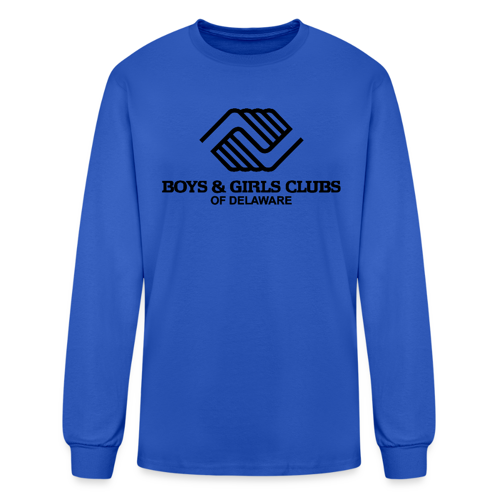 LOGO ONLY Men's Long Sleeve T-Shirt - royal blue