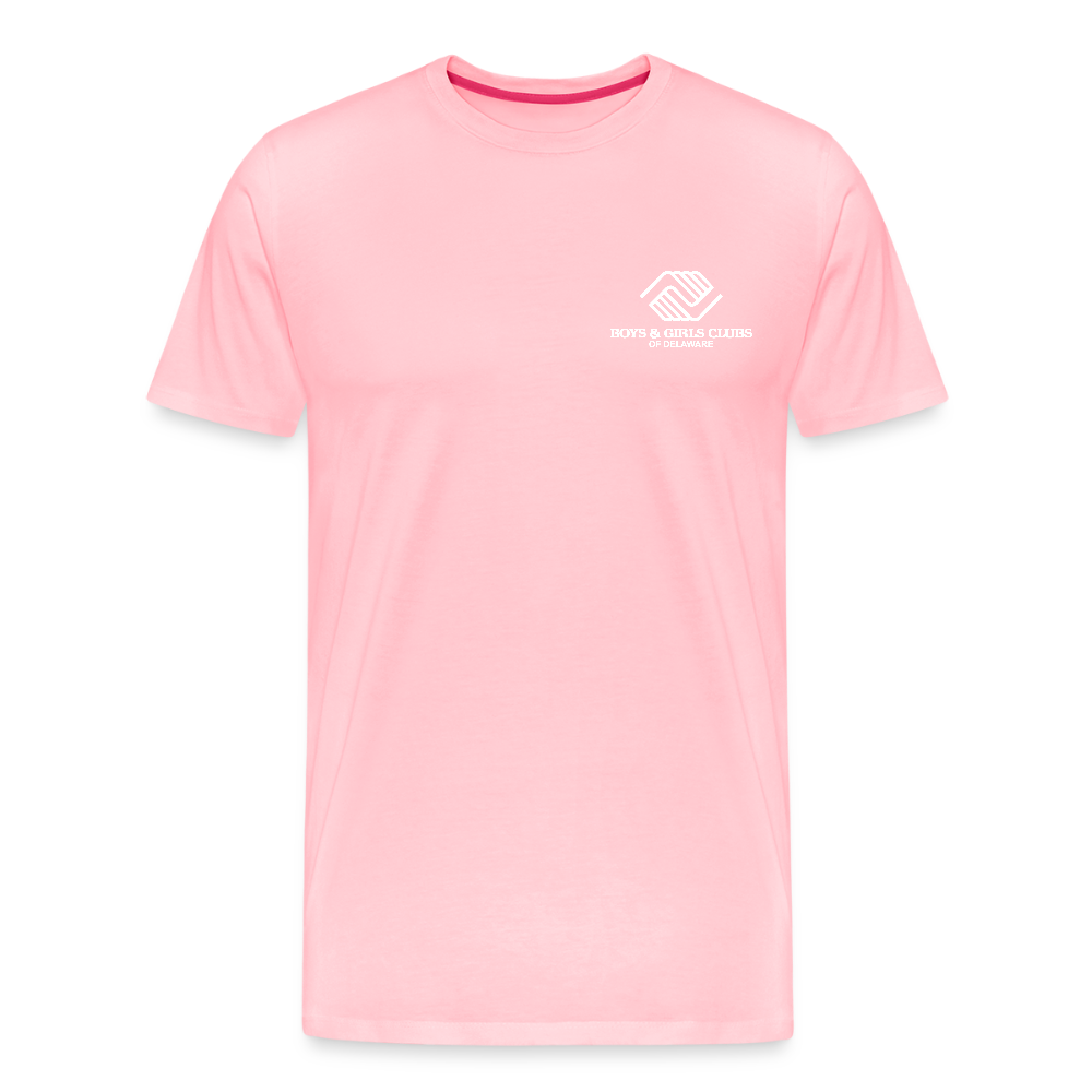 LOGO ONLY Men's Premium T-Shirt - pink
