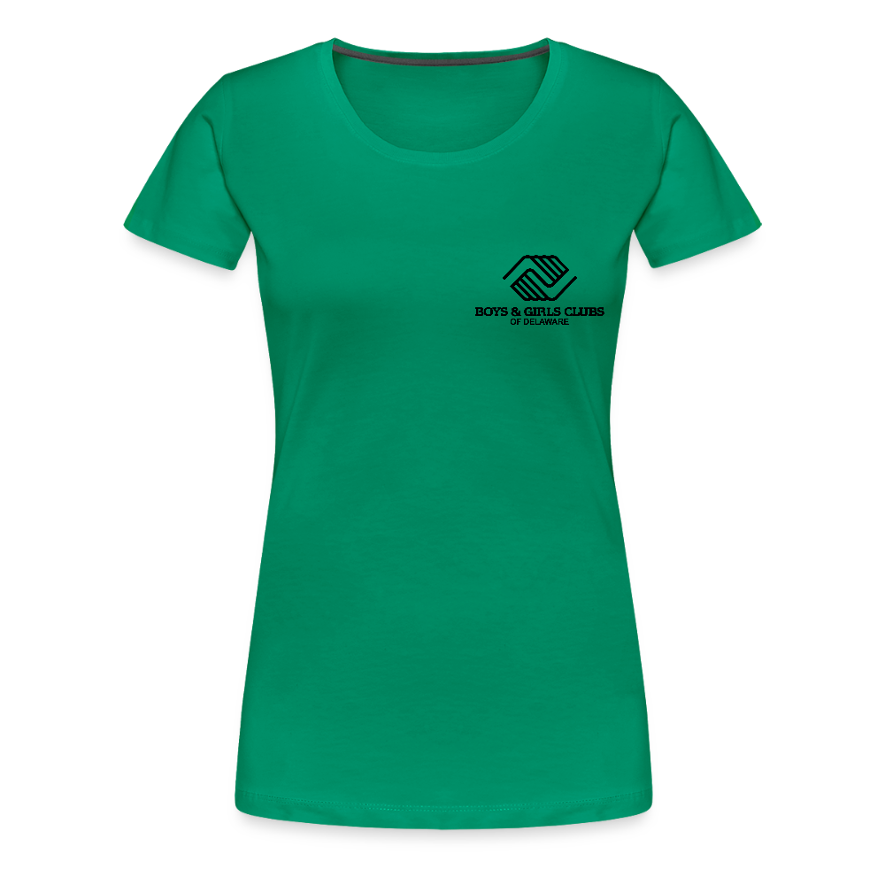 LOGO ONLY Women’s Premium T-Shirt - kelly green