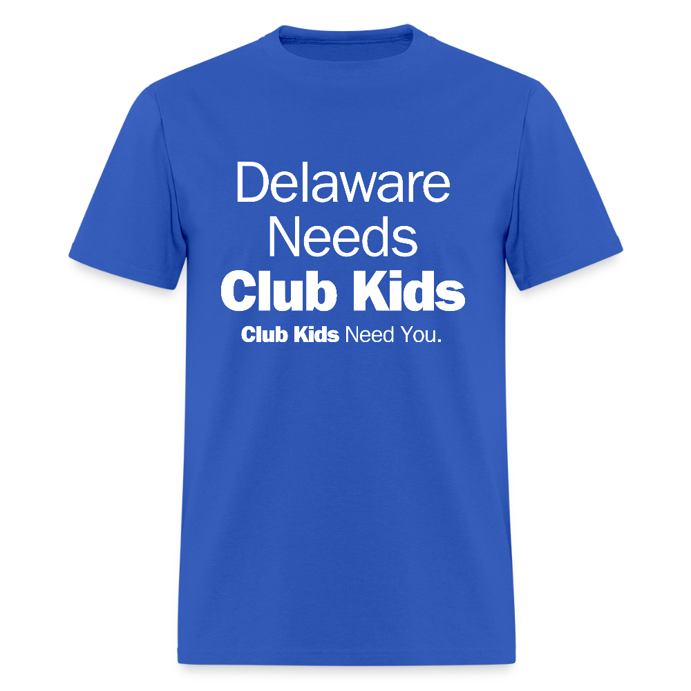 Delaware Needs Club Kids Men's T-Shirt | GILDAN 5000 - royal blue