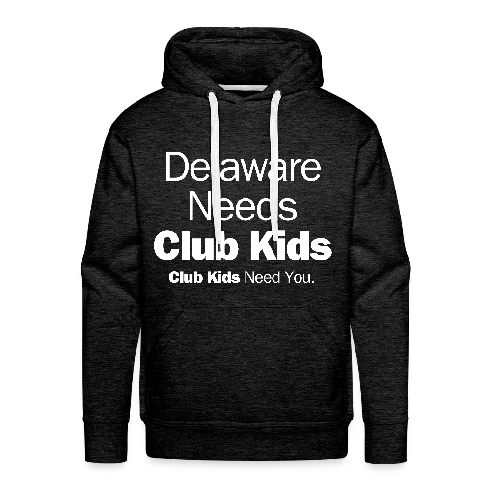 Delaware Needs Club Kids Men’s Premium Hoodie - charcoal grey