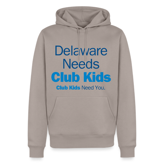 Delaware Needs Club Kids Men’s Premium Hoodie - taupe
