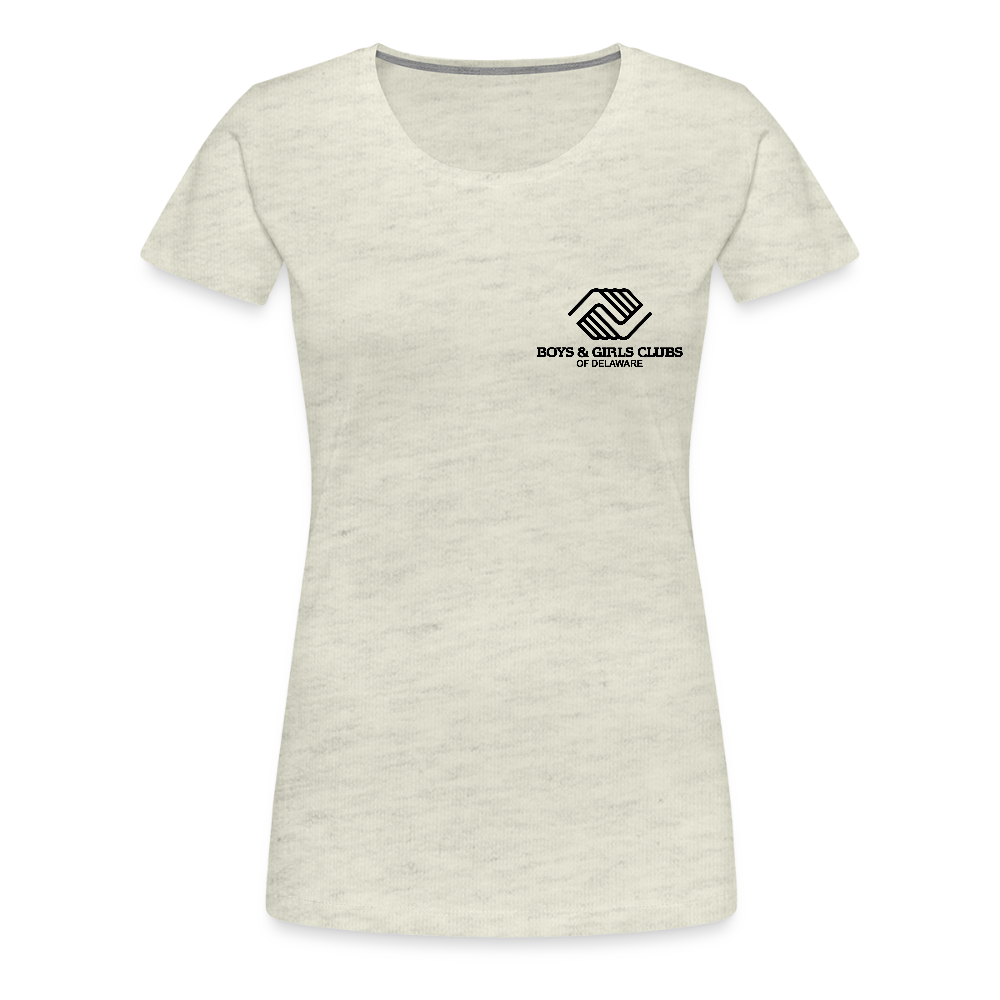 LOGO ONLY Women’s Premium T-Shirt - heather oatmeal