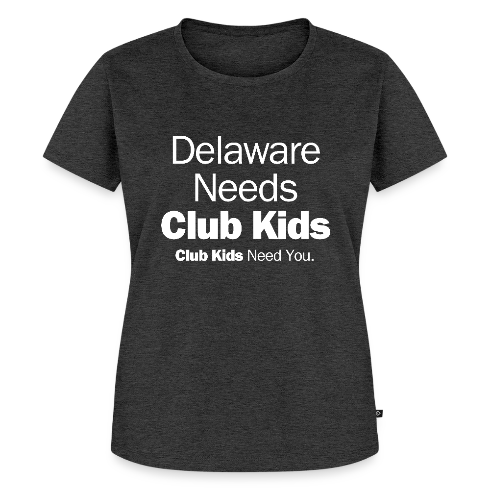 Delaware Needs Club Kids Women’s Premium T-Shirt - heather anthracite