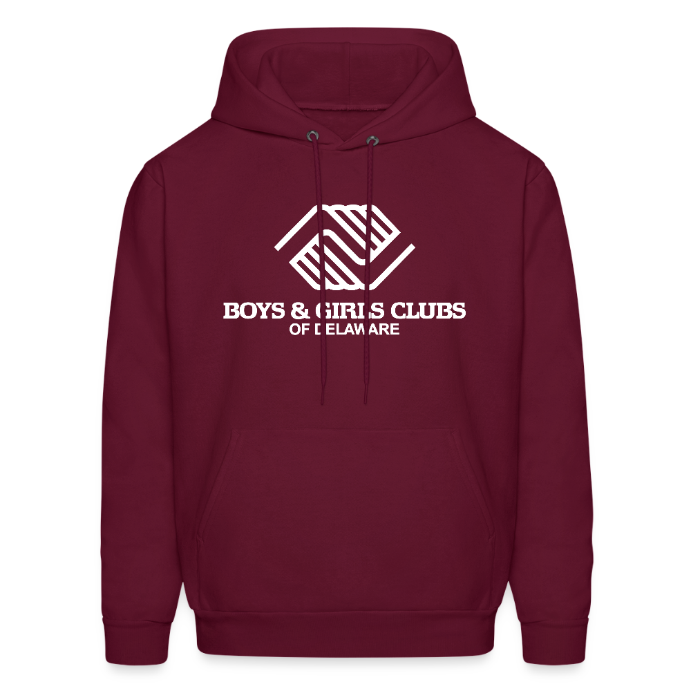 LOGO ONLY Men's Hoodie - burgundy
