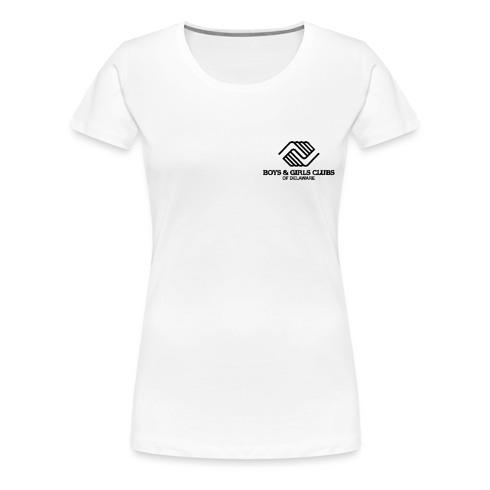 LOGO ONLY Women’s Premium T-Shirt - white