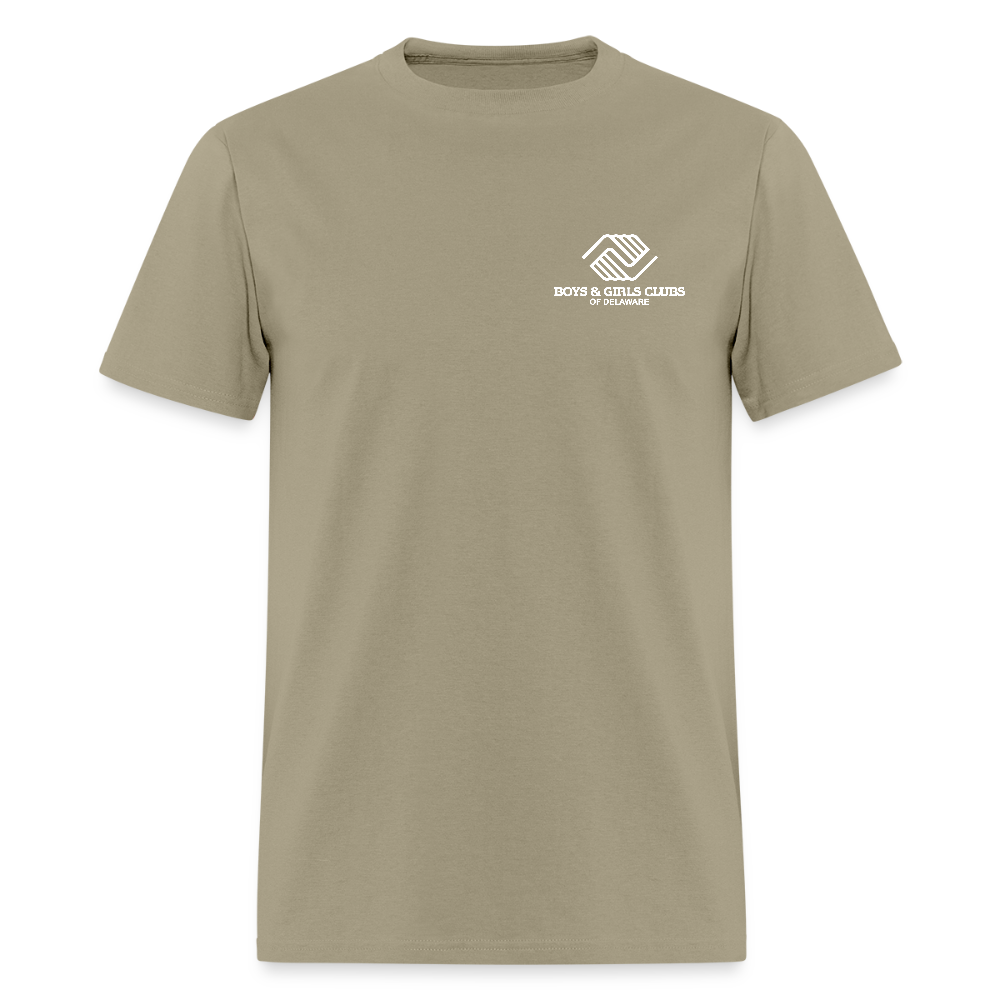 LOGO ONLY Men's T-Shirt | GILDAN 5000 - khaki