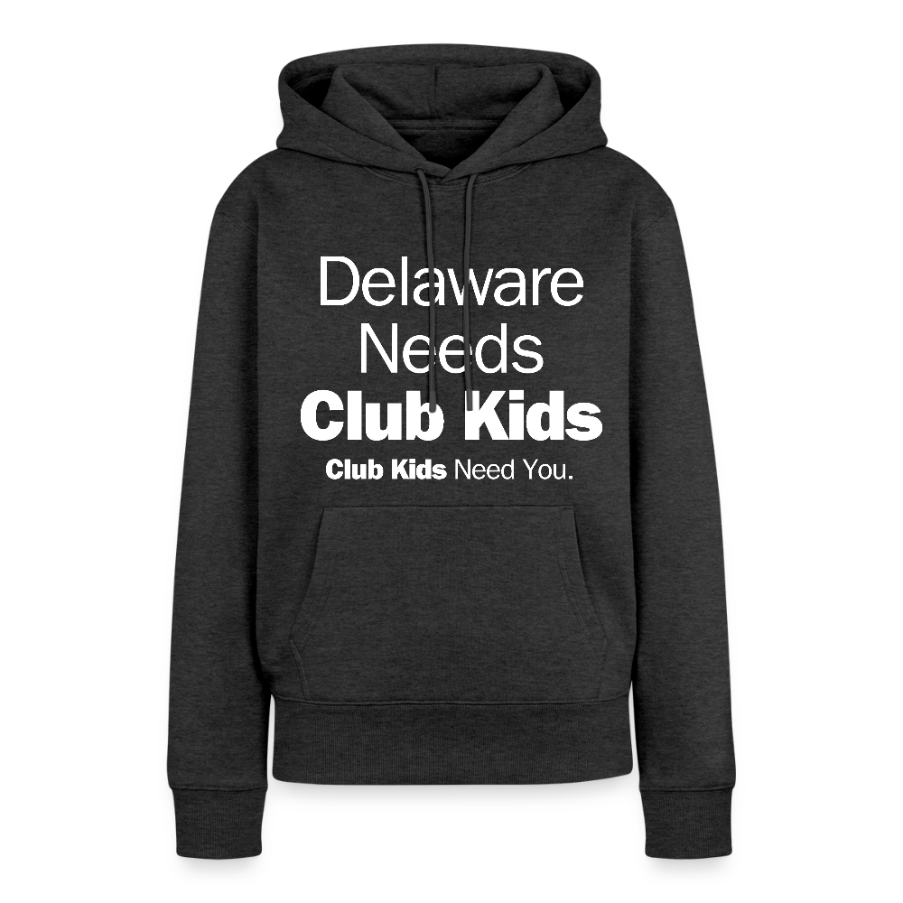 Delaware Needs Club Kids Women’s Premium Hoodie - heather anthracite