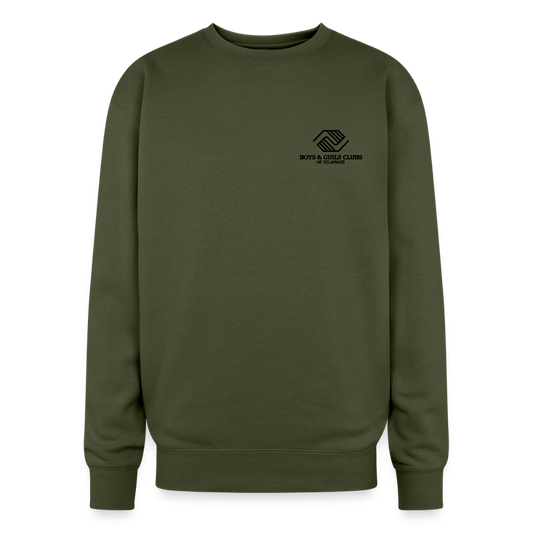 LOGO ONLY Oversized Crewneck Sweatshirt - olive green