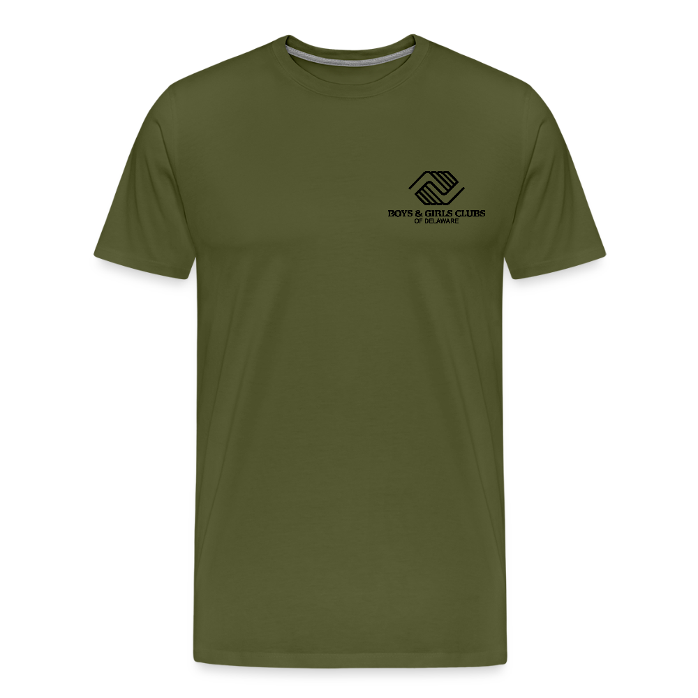 LOGO ONLY Men's Premium T-Shirt - olive green