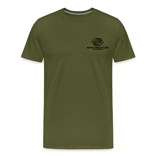 LOGO ONLY Men's Premium T-Shirt - olive green