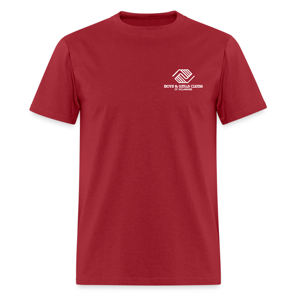 LOGO ONLY Men's T-Shirt | GILDAN 5000 - dark red