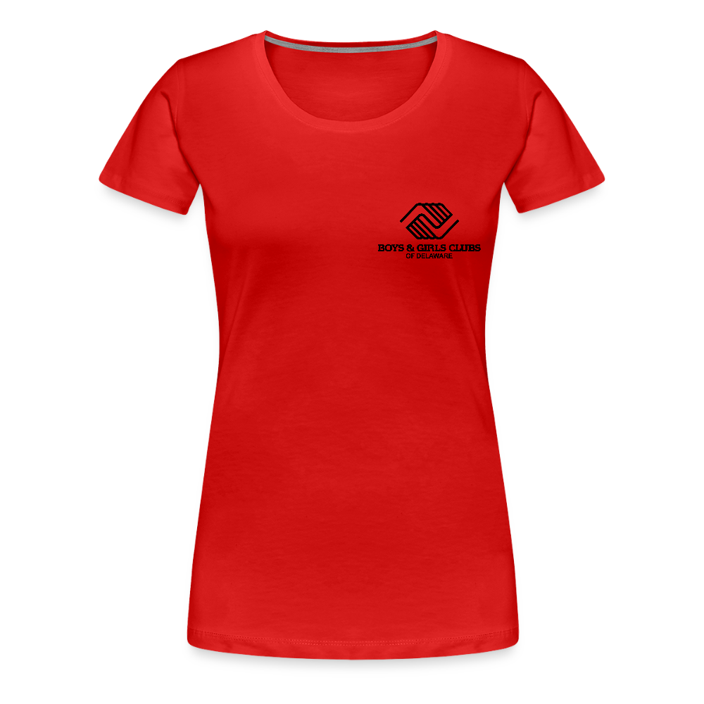 LOGO ONLY Women’s Premium T-Shirt - red