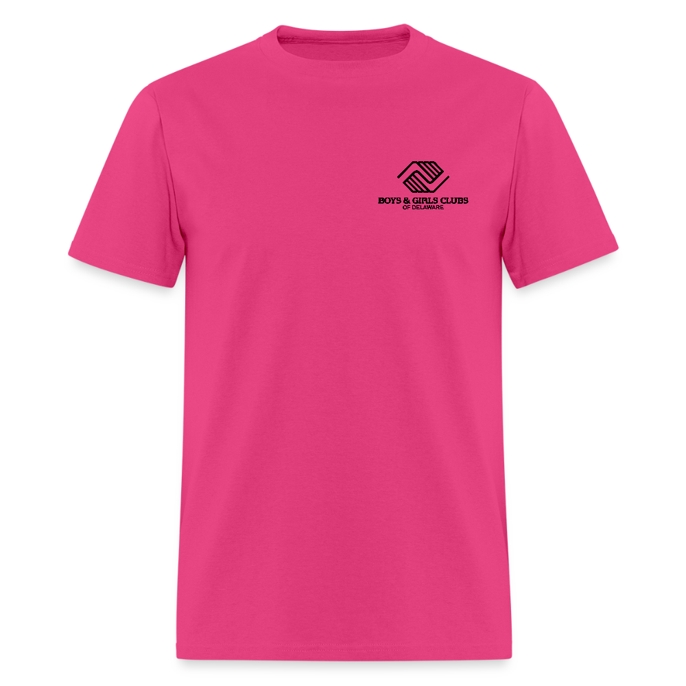LOGO ONLY Men's T-Shirt | GILDAN 5000 - fuchsia