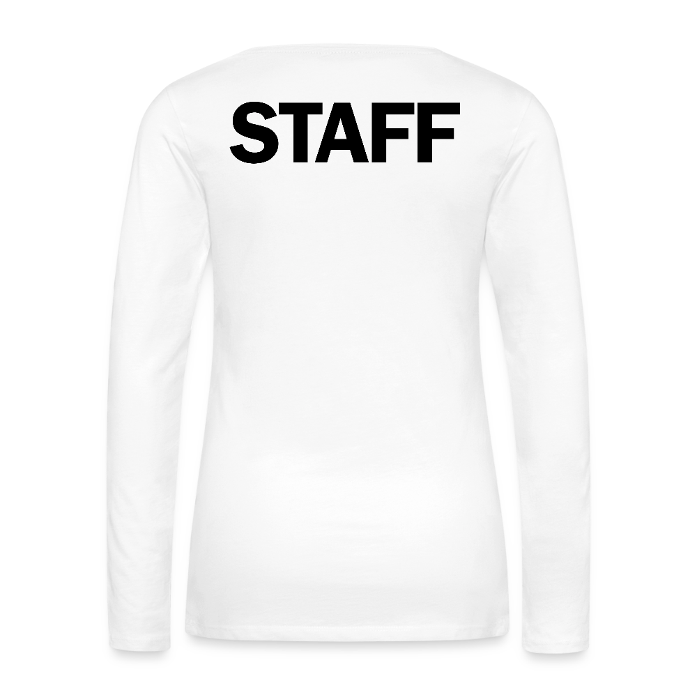STAFF Women's Premium Long Sleeve T-Shirt - white