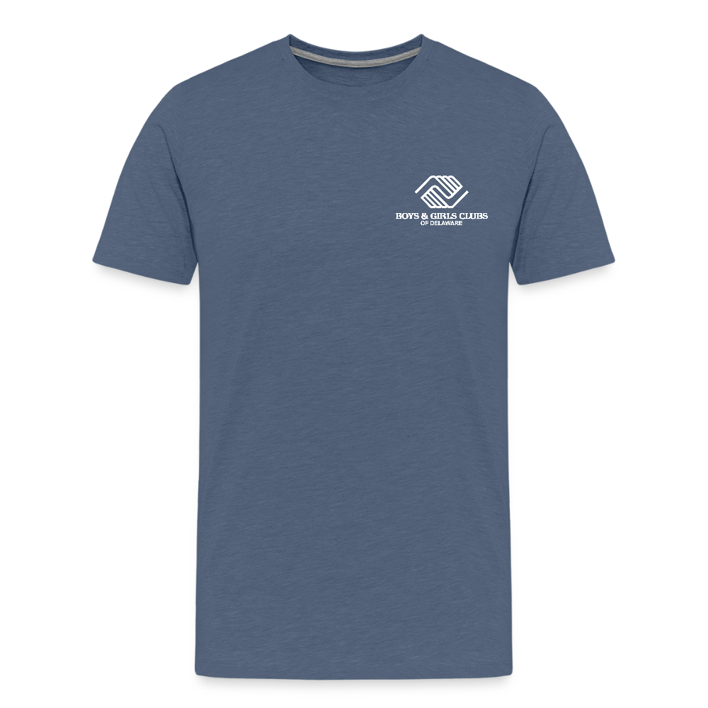 LOGO ONLY Men's Premium T-Shirt - heather blue