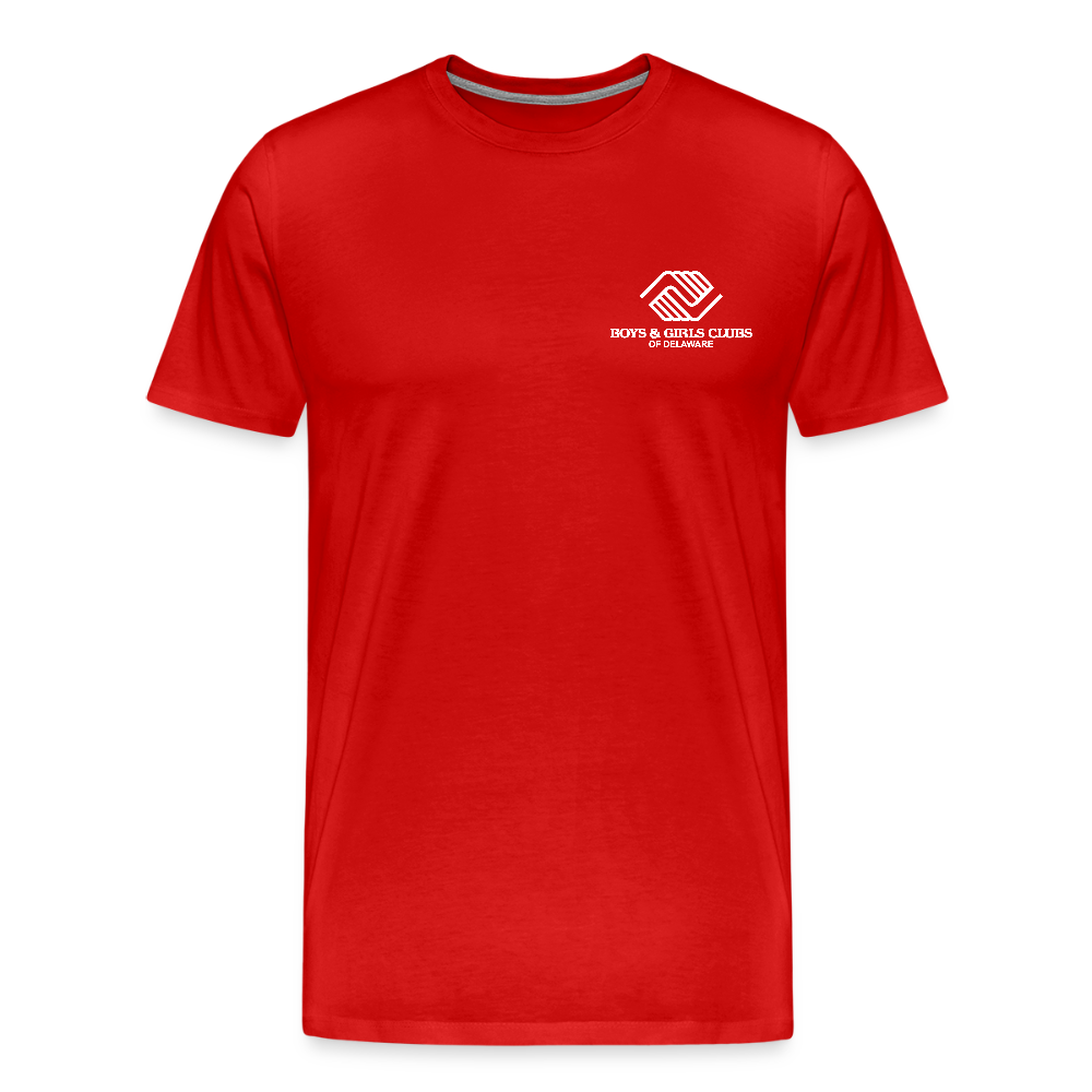 LOGO ONLY Men's Premium T-Shirt - red