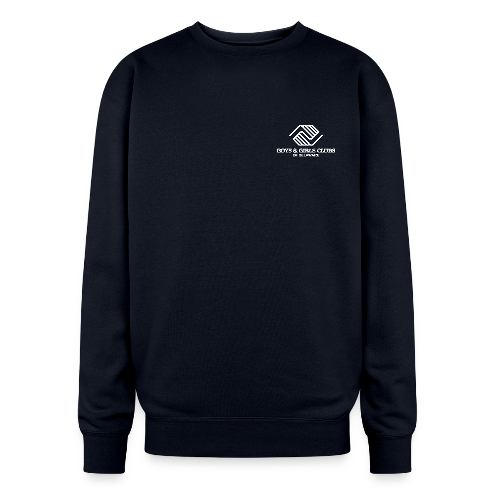 LOGO ONLY Oversized Crewneck Sweatshirt - navy
