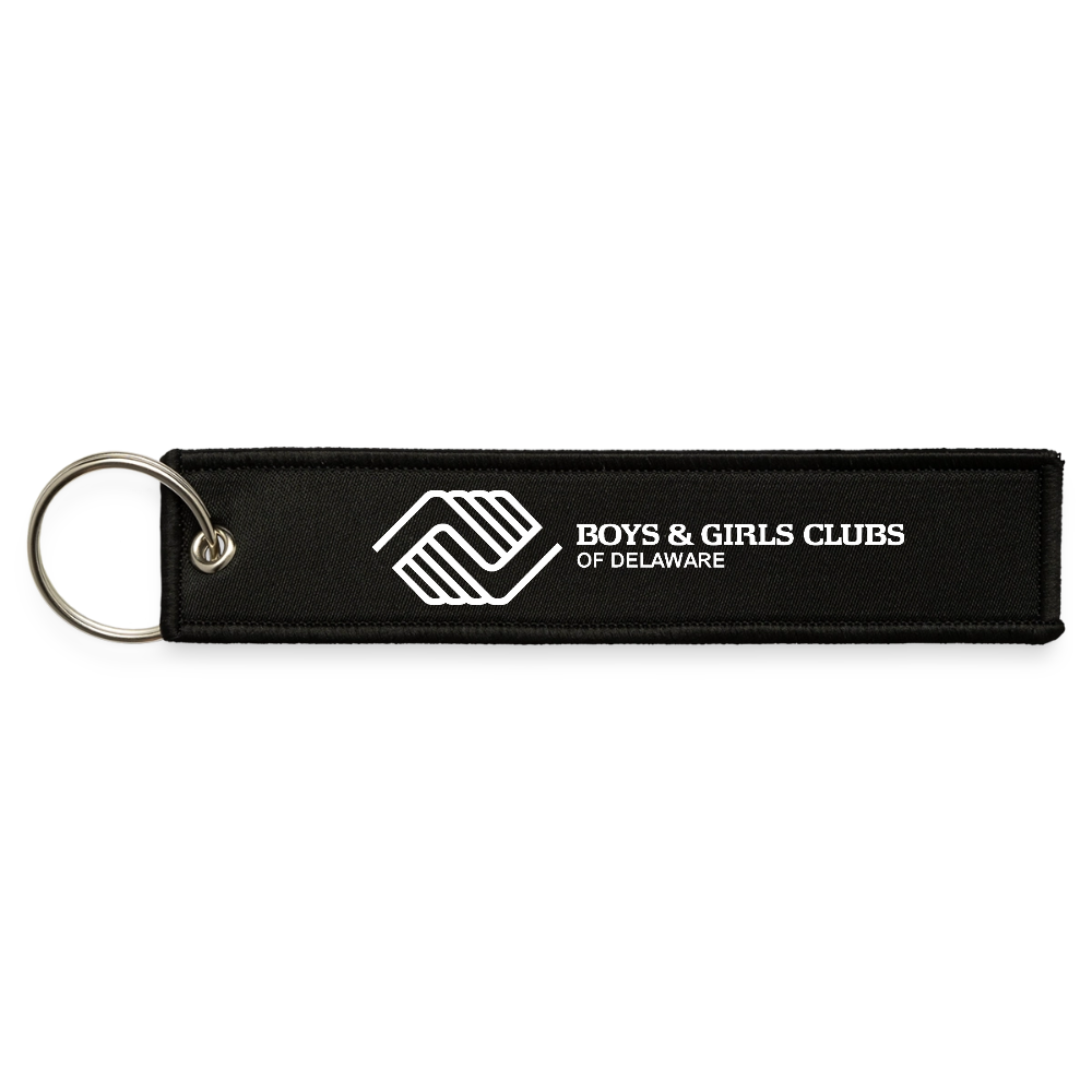 BGCDE & Delaware Needs - Jet Tag Keychain - black