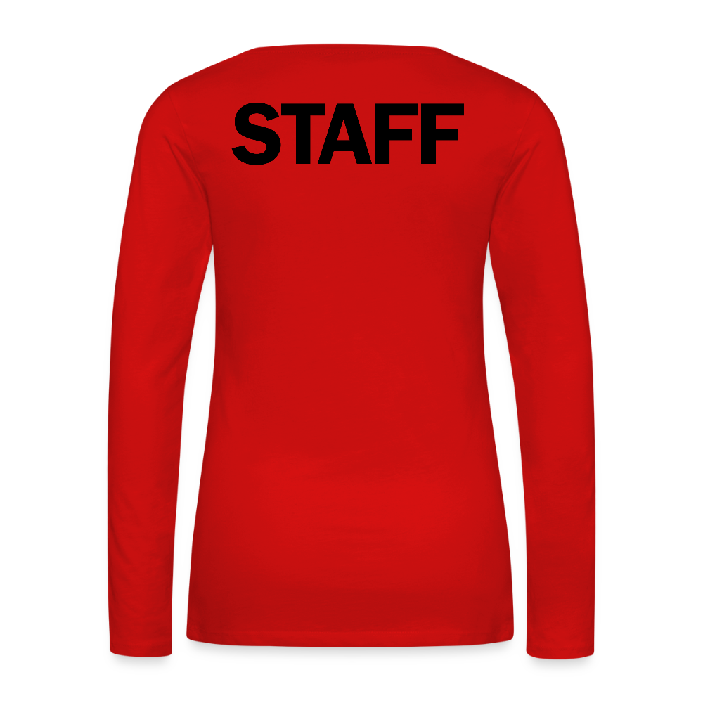 STAFF Women's Premium Long Sleeve T-Shirt - red