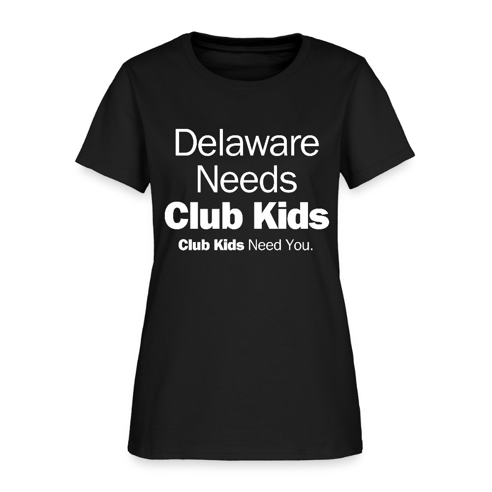 Delaware Needs Club Kids Women's T-Shirt - black