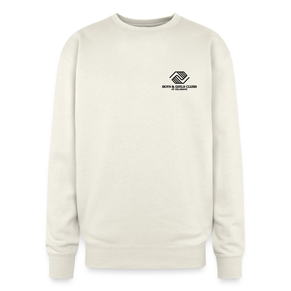 BGCDE Club Kids Need You BLUE - Dual Sided Oversized Crewneck Sweatshirt - ivory