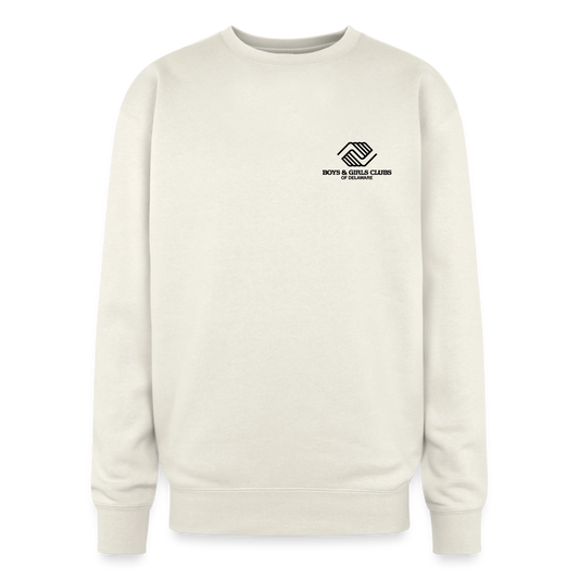BGCDE Club Kids Need You BLUE - Dual Sided Oversized Crewneck Sweatshirt - ivory