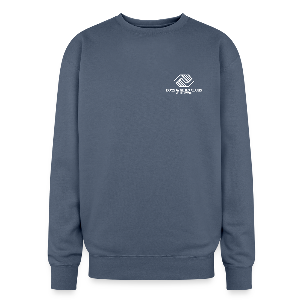 BGCDE Club Kids Need You Oversized Crewneck Sweatshirt - stone blue