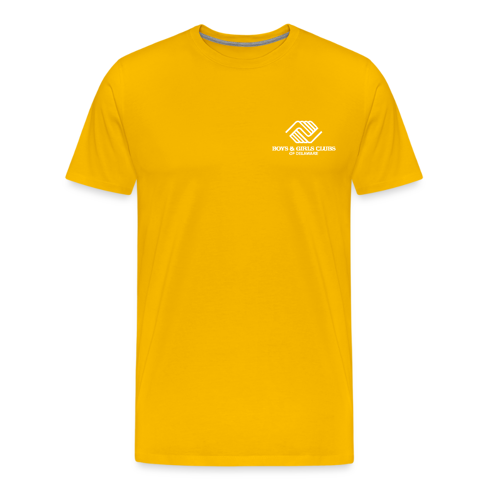 LOGO ONLY Men's Premium T-Shirt - sun yellow